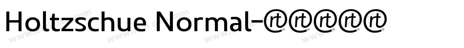 Holtzschue Normal字体转换